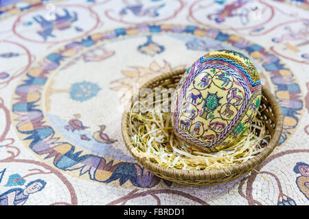 Ostern, bemalten Eiern Stockfoto