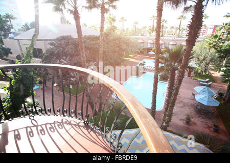 Blick vom "Lucerna" Hotel Balkon, Tijuana, Mexiko, Amerika Stockfoto