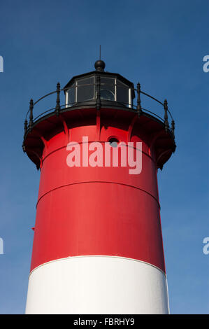 Nauset Licht, befindet sich ein Wahrzeichen Leuchtturm am Cape Cod National Seashore in Eastham, Massachusetts, USA Stockfoto