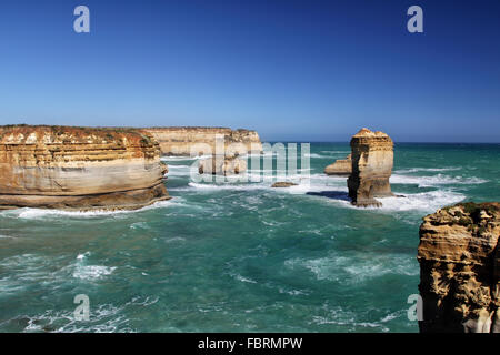 Felsformationen an Loch Ard Gorge im Port Campbell National Park an der Great Ocean Road in Victoria, Australien. Stockfoto