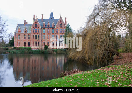 Loppem Schloss für die Öffentlichkeit im Westen Flander, Belgien Stockfoto