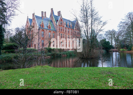 Loppem Schloss für die Öffentlichkeit im Westen Flander, Belgien Stockfoto