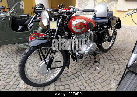 Arcore - Ausstellung von historischen Modellen von den Werksmaschinen Gilera. Neptun-Modellsport Stockfoto