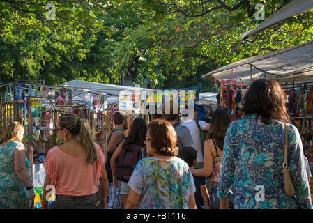 Ipanema Hippie-Markt, Rio De Janeiro, Brasilien Stockfoto
