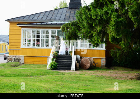 Die Festung von Lappeenranta. Altes Holzgebäude. Lappeenranta. Südliche Karelien. Finnland. Europa Stockfoto