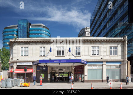 Aldgate – U-Bahn-Station Stockfoto