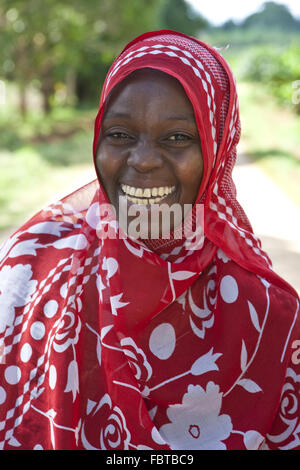 Muslimische Frauen lachen in Chuini Stockfoto