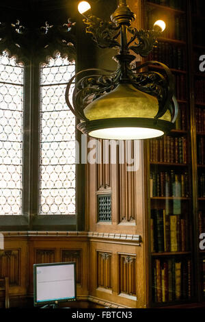 Das Innere der John Rylands Library in Manchester, UK Stockfoto