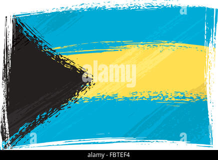 Grunge Bahamas Flagge Stockfoto