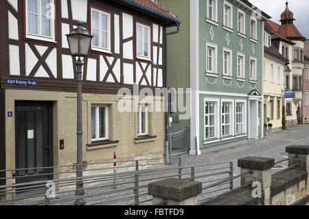 Stadt-Motiv von Kronach Stockfoto