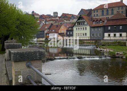 Stadt-Motiv von Kronach Stockfoto