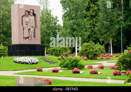 Alten Soldatenfriedhof in das Zentrum von Lappeenranta, South Karelia. Finnland. Europa Stockfoto