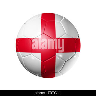 Fußball-Fußball-Ball mit England Flagge Stockfoto