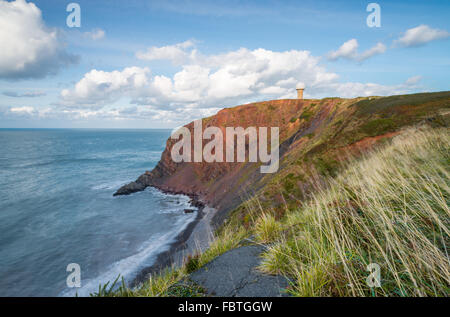 Ansicht-Klippen am Hartland Point Stockfoto