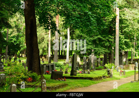 Alten Soldatenfriedhof in das Zentrum von Lappeenranta, South Karelia. Finnland. Europa Stockfoto