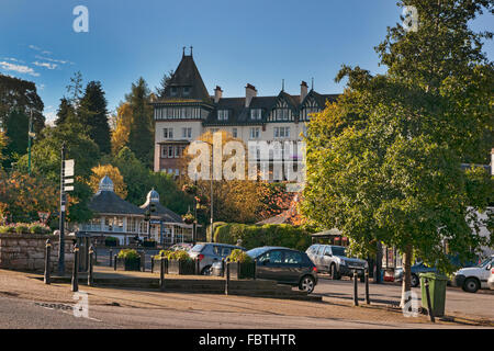 Stadtzentrum, Strathpeffer, Ross und Cromartry, Schottland, Großbritannien Stockfoto