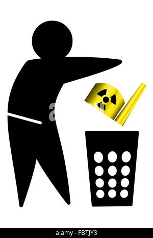Atommüll Stockfoto