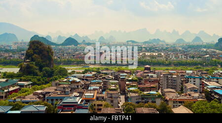 Blick auf die Stadt Guilin Stockfoto
