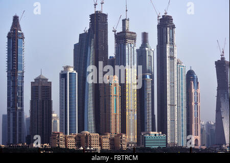 Skyline von Dubai Stockfoto