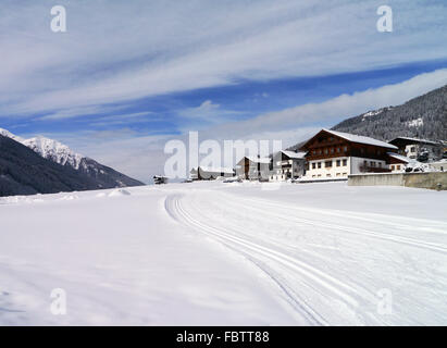 Langlauf-Loipe Stockfoto