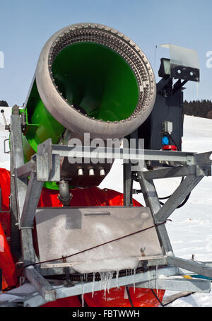 Kunstschnee Kanone Stockfoto