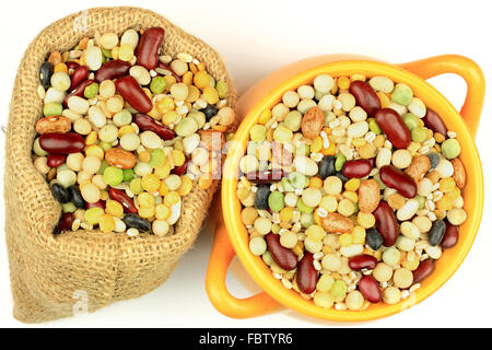 Mix aus vierzehn Hülsenfrüchte Suppe. Stockfoto