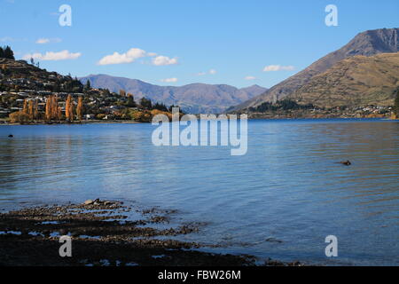 Lake Wakatipu, Queenstown, Neuseeland Stockfoto