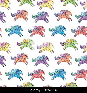 Nahtlose Kinder Hintergrund mit niedlichen lustige Doodle Skizze Stil Tiere isoliert auf schwarz für Kinder-Textilien und Tapeten design Stock Vektor