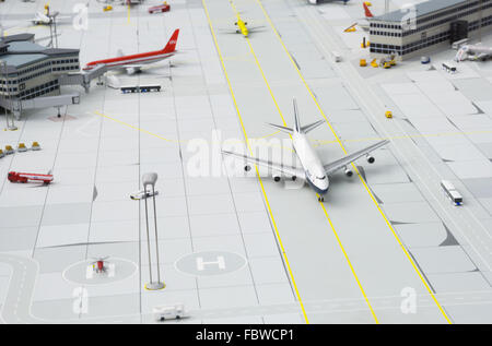 Frankfurt Flughafen - Modell Stockfoto