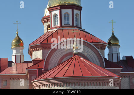 Architektonische Elemente der orthodoxen Kirche Stockfoto