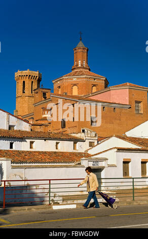 Spanien, Provinz Zaragoza, Cariñena: Tempel von Nuestra. Señora De La Asunción Stockfoto