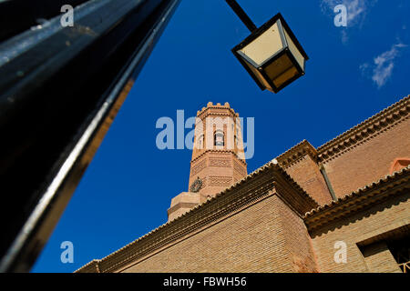 Zaragoza Provinz, Aragon, Spanien: Tauste.Church von Santa María. Mudejar-Stil. Cinco Villas. Stockfoto