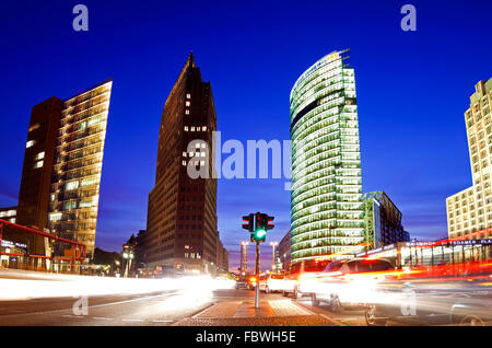 Hochhäuser am Potsdamer Platz in berlin Stockfoto