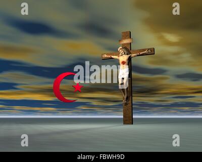 Religiöse Symbole Stockfoto