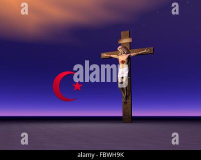 Religiöse Symbole Stockfoto