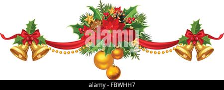 Weihnachtsgirlande. Vektor-Illustration. Stock Vektor