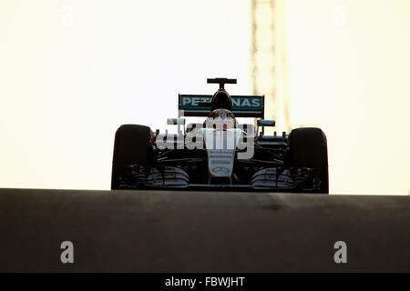 Lewis Hamilton, Mercedes AMG Petronas F1 Team - Formel 1 World Championship 2015 - Abu Dhabi Gp Prix - Yas Marina Circuit Stockfoto