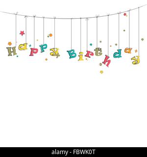 Phase alles Gute zum Geburtstag Stock Vektor