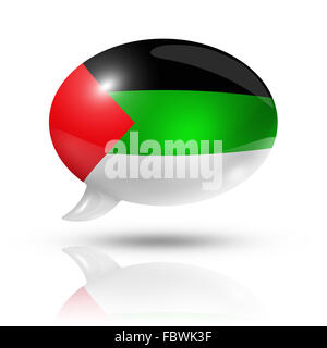 Arabische Sprache Flagge Sprechblase Stockfoto