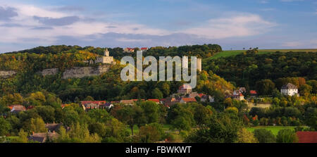 Rudelsburg Und Saaleck - Rudelsburg und Saaleck castle 03 Stockfoto