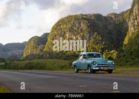 Oldtimer in das Tal von Vinales Stockfoto