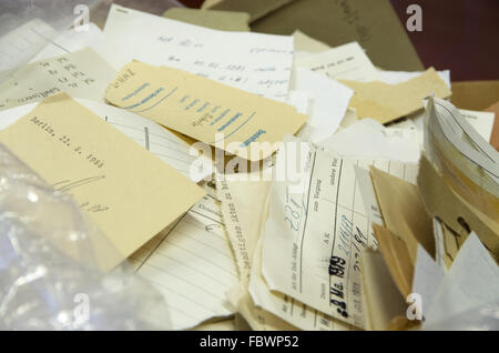 Geheimakte-Stasi-berlin Stockfoto