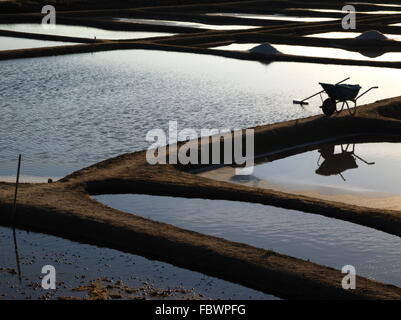 Abendstimmung in der Saline Stockfoto