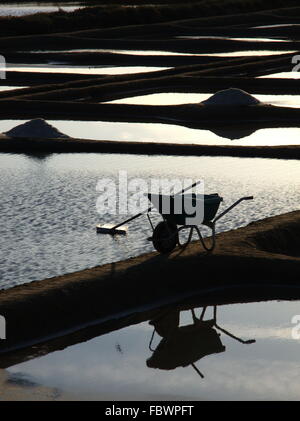 Abendstimmung in der Saline Stockfoto