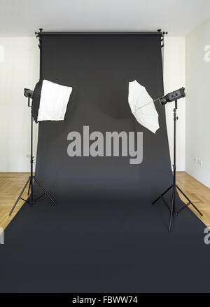 Leere Fotostudio Stockfoto