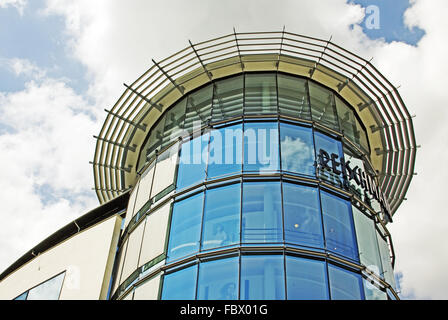 Gebäude Bahnhofstra├ƒe Ulm Stockfoto