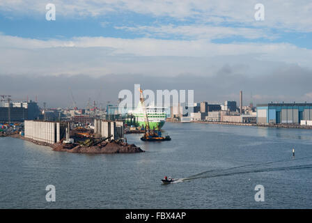 West-Hafen von Helsinki Stockfoto