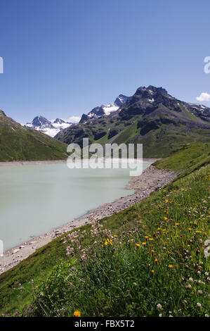 Silvretta-See Stockfoto