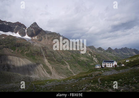 Wiesbadener Hütte - Ochsental - Silvretta Stockfoto