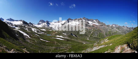 Silvretta-Hauptreihe Stockfoto